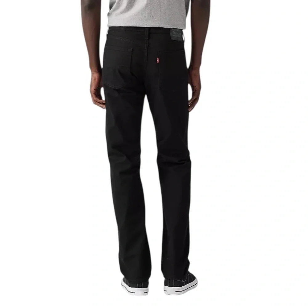 LEVI'S 513 BLACK SLIM STRAIGHT STRETCH JEANS 38X30